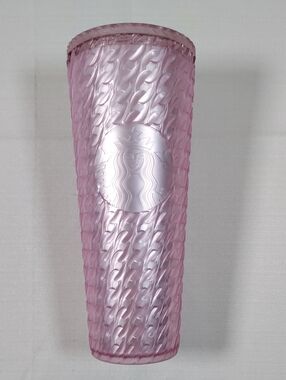 G087 Starbucks 2024 Light Pink Chain Link Venti Tumbler 24 oz